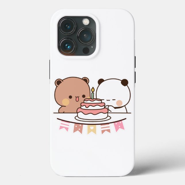 Neubär und Panda bubu dudu Paar Case-Mate iPhone Hülle (Rückseite)