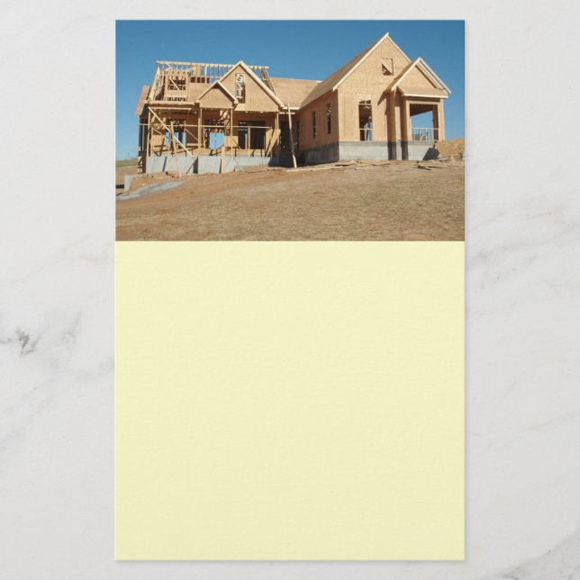Neubau eines Hauses Flyer (Vorne)