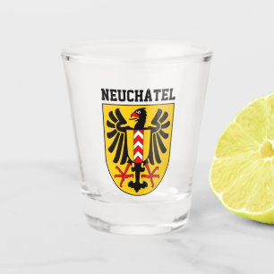 Neuchâtel Wappen, Schweiz Schnapsglas