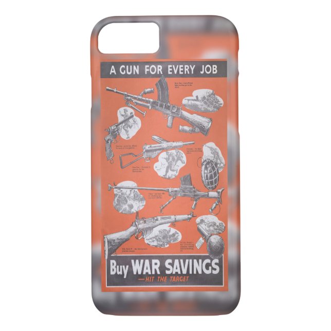 Neudruck des britischen Kriegsposters. Case-Mate iPhone Hülle (Rückseite)