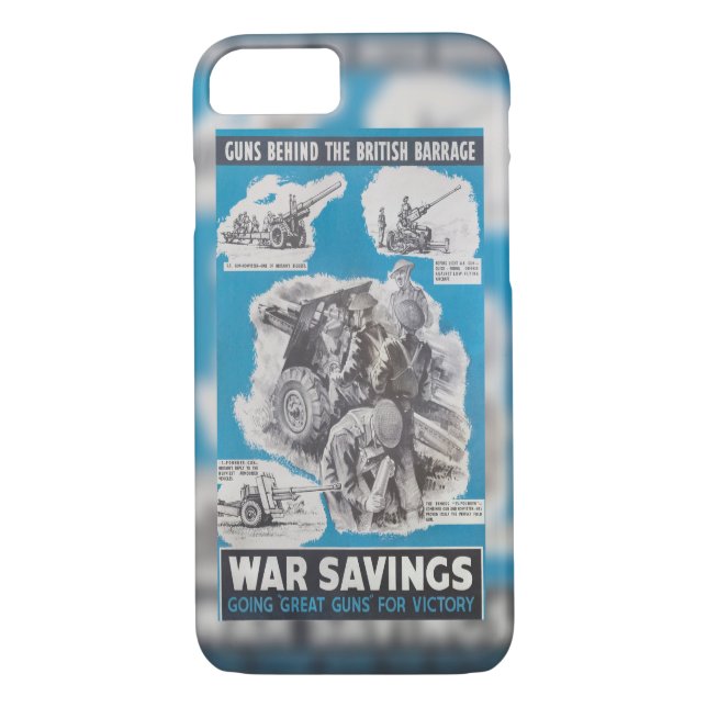 Neudruck des britischen Kriegsposters. Case-Mate iPhone Hülle (Rückseite)