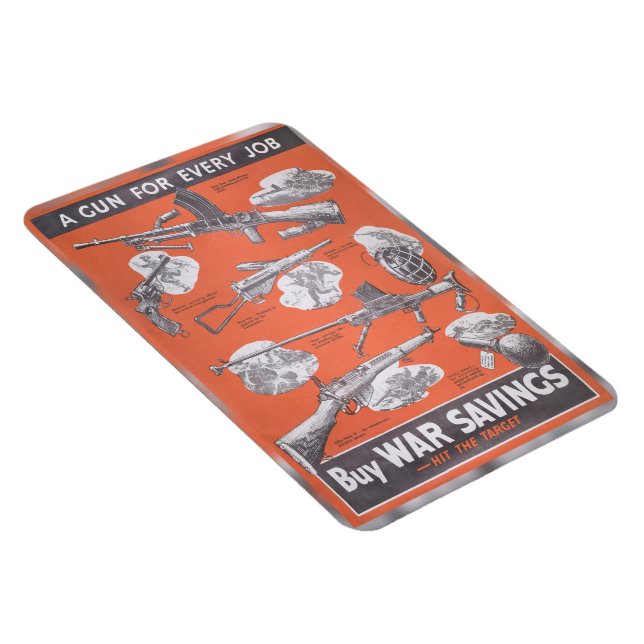 Neudruck des britischen Kriegsposters Magnet (Rechte Seite)