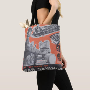 Neudruck des britischen Kriegsposters. Tasche