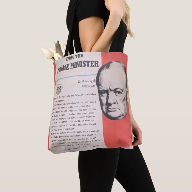 Neudruck des britischen Kriegsposters. Tasche (Von Nahem)