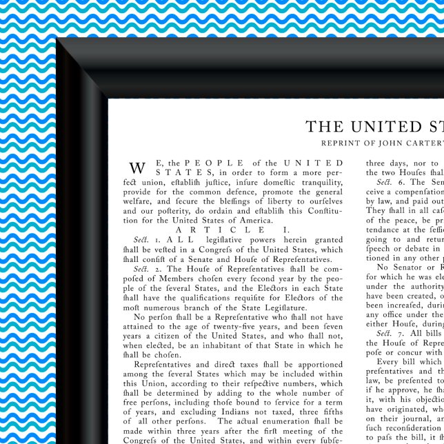 Neudruck von John Carter, US-Verfassung Poster (Von Creator hochgeladen)