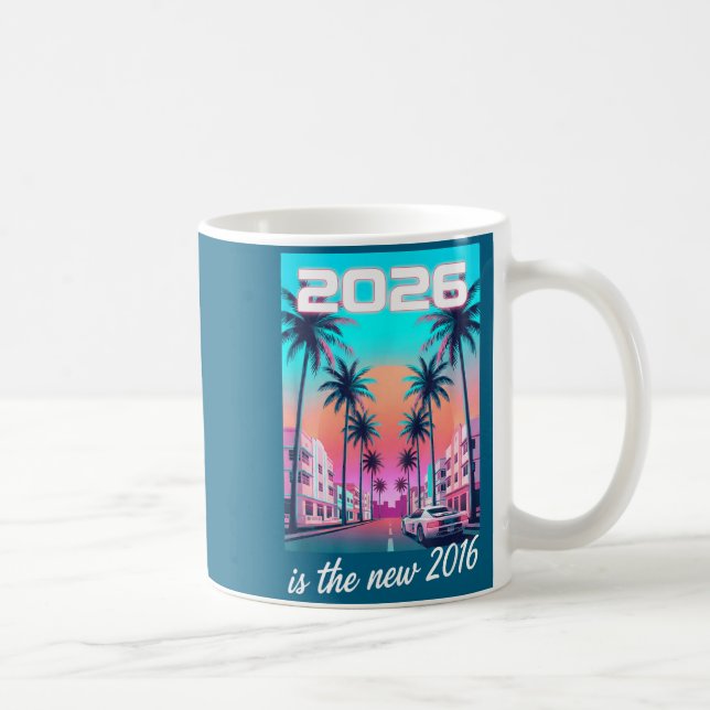 Neue 2016 Retro Synthwave Auto-Ästhetik Kaffeetasse (Rechts)