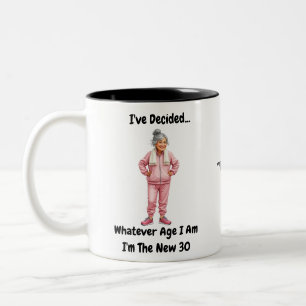 Neue 30 benutzerdefinierbare Geschenkidee-Tasse Zweifarbige Tasse