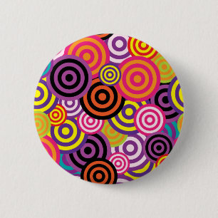 Neue Abstrakte Kunst des Kreises Button