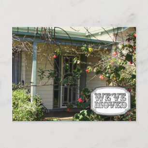 Neue Address Moving House Zuhause Foto Postkarte