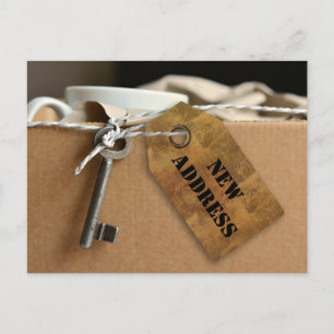 Neue Address-Zuhause oder Business-Postkarte Ankündigungspostkarte