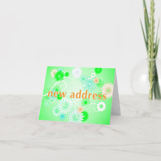 Neue Adressankündigung: Vintage floral Ankündigung