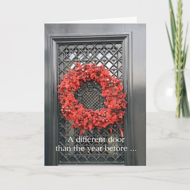 Neue Adressankündigung Weihnachtskarte Feiertagskarte (Vorderseite)