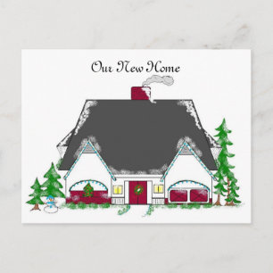 Neue Adresse Ankündigungspostkarte