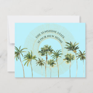 Neue Adresse Florida Palm Trees Moving Ankündigung