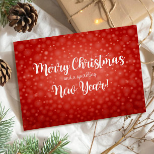 Neue Adresse Frohe Weihnachten Umzugsankündigung Postkarte