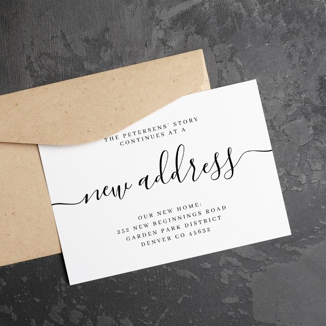 Neue Adresse modern wir bewegen sich Ankündigung (Von Creator hochgeladen)