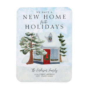 Neue Adresse Neuer Zuhause Feiertag Magnet