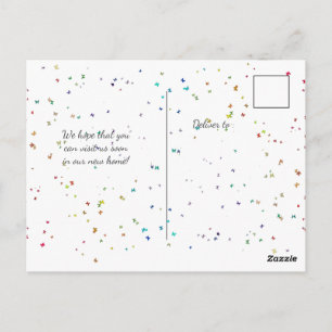 Neue Adresse Postkarte