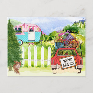 Neue Adresse Postkarte