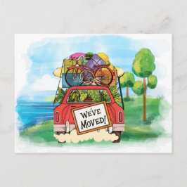 Neue Adresse Postkarte