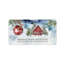 Neue Adresse Red Cabin Snow mit Evergreens Labe