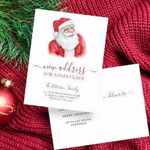 Neue Adresse Weihnachtsfeiertag verschoben Ankündigungspostkarte