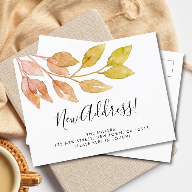 Neue Adressenverschiebung Ankündigungspostkarte (Von Creator hochgeladen)