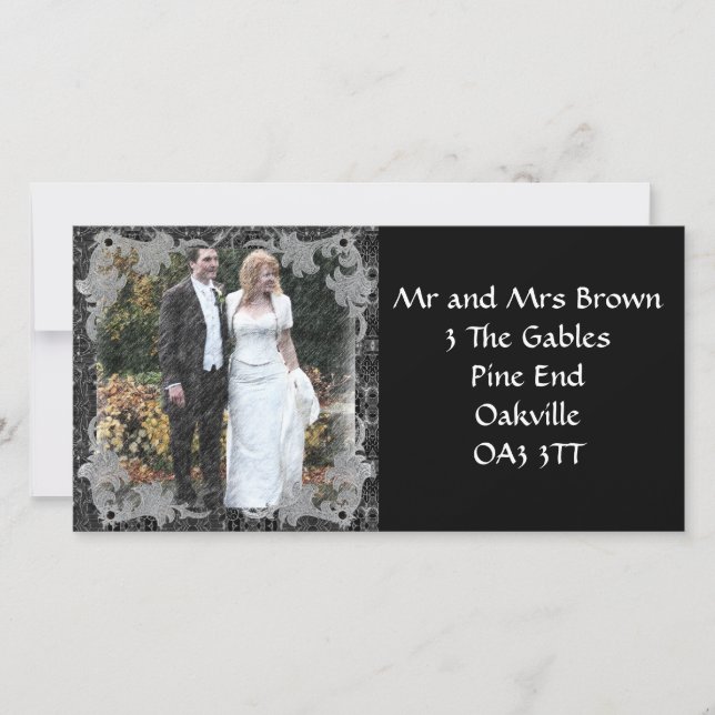 Neue Adresskarte Ankündigung (Vorderseite)