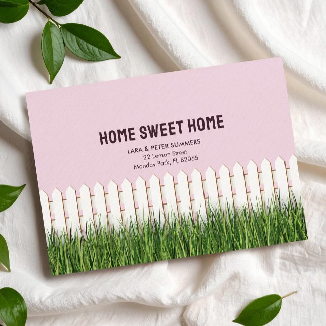 Neue Adresskarte mit Sammelzaun und Garten Ankündigung (Von Creator hochgeladen)