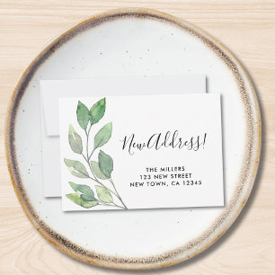 Neue Adressverschiebungs-Ankündigung Mini-Karte Mitteilungskarte