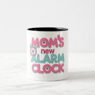 Neue Alarmuhr der Mama - Niedliches Babyangebot Zweifarbige Tasse