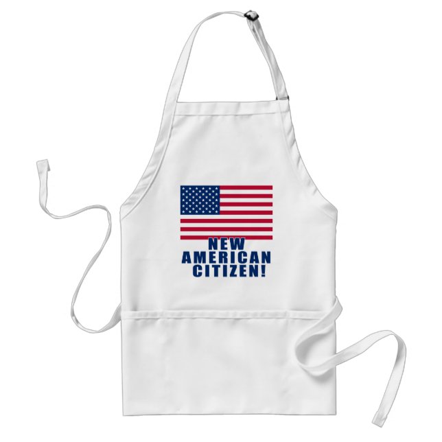 Neue amerikanische Bürger-Geschenke und T-Shirts Schürze (Vorne)