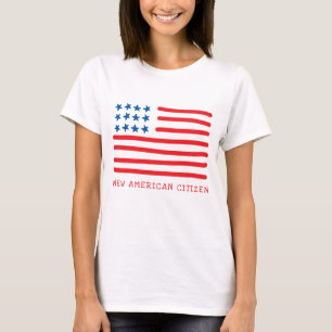 Neue amerikanische gezeichnete amerikanische T-Shirt