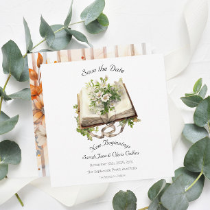 Neue Anfänge der flachen Save the Date Karte