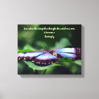 Neue Anfänge Schmetterling Inspiration Zitat