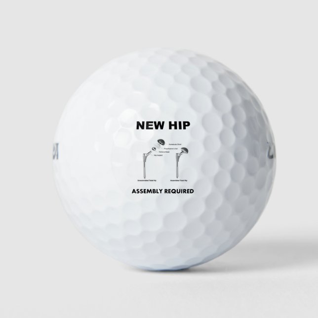 Neue Angesagte Assembly erforderlich Golfball (Vorderseite)