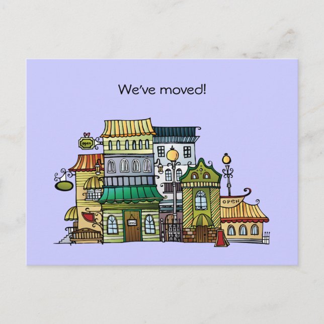 Neue Ankündigung über die Adressenverschiebung Pos (Vorderseite)