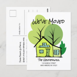 Neue Ankündigung über die Adressenverschiebung Pos Postkarte