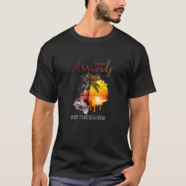 Neue Ankunft: Tropical Sunset Vintag Camera T-Shirt
