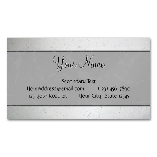 Neue anpassbare Elemente Magnetische Visitenkarte (Vorderseite)