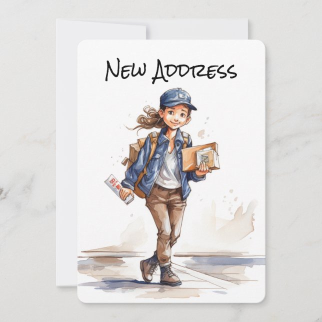 Neue Anzeigenkarten für die Adressenverschiebung (Vorderseite)