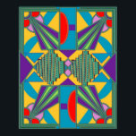 Neue Art Deco Poster Serie 3aP<br><div class="desc">Art Deco Poster, die die Themen und Farben der Zeit darstellen. Der geometrische und architektonische Stil umfasst die Farben Dunkelzyan, lila, grün, hellgrün, goldgelb, magenta und rot. Die Farbenwilligkeit spiegelt die fauvistischen und matissischen Tendenzen der Art-Déco-Stylisten wider. Dieses Poster wird jedes Zimmer aufheitern.</div>