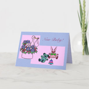 Neue Baby-Announctions-Karte anbieten Ankündigung