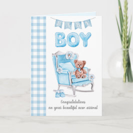 Neue Baby Boy Grußkarte Karte