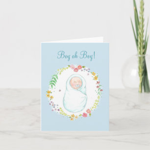Neue Baby Boy Note Card Karte