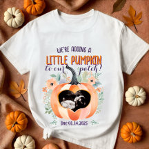 Neue Baby Fall Pumpkin Schwangerschaft Aufdeckung