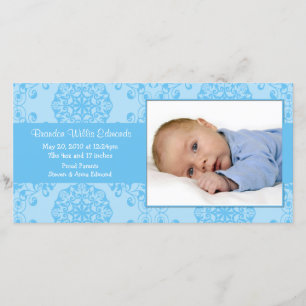 Neue Baby-Foto-Ankündigungskarte Ankündigung