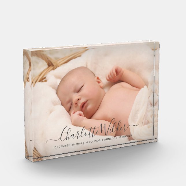 Neue Baby Foto Script Name Birth Stats (Links)