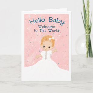 Neue Baby Girl Gratulations Card Karte