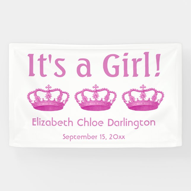 Neue Baby-Mitteilung ist es ein Banner (Horizontal)